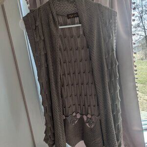 Crochet cardigan vest